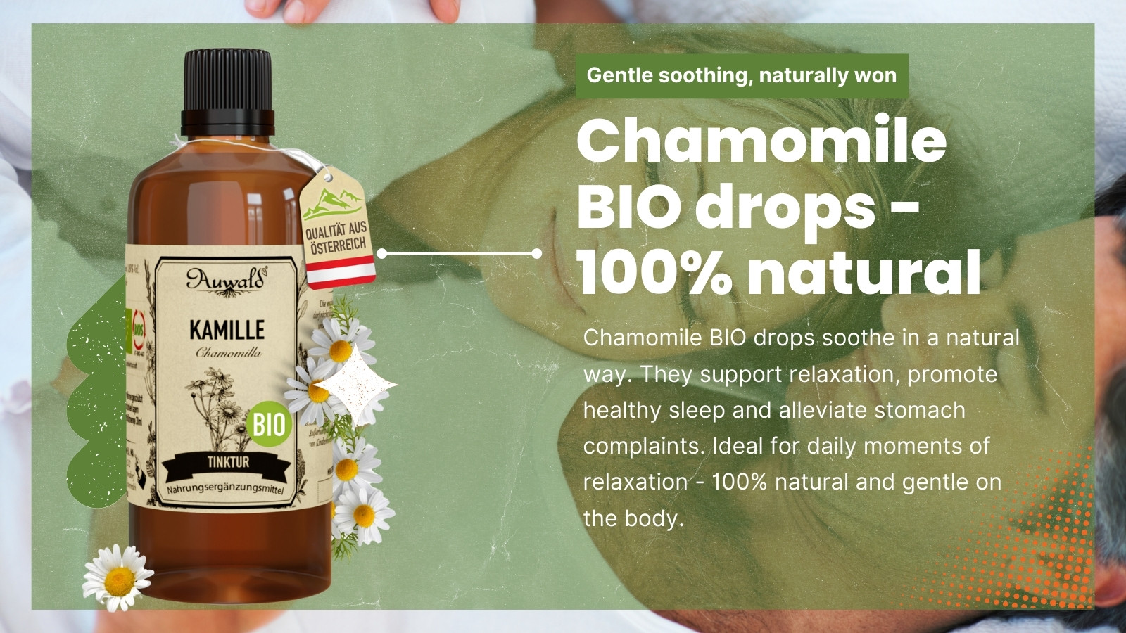 Chamomile Organic Drops - 100% Natural by Auwald