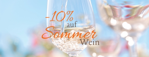 10% auf Sommer Wein