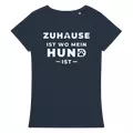 Bio Damen T-Shirt "Zuhause ist wo mein Hund ist"