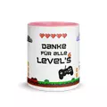 kaffeetasse "danke für alle levels" online kaufen bei shomugo gmbh