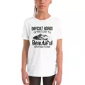 t-shirt "motivation": difficult roads often lead to beautiful destinations online kaufen bei shomugo gmbh