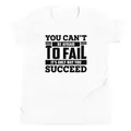 t-shirt "motivation": you can't be afraid to fail, it's only way you succeed online kaufen bei shomugo gmbh