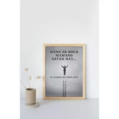 poster "du kannst die/der erste sein!" online kaufen bei shomugo gmbh