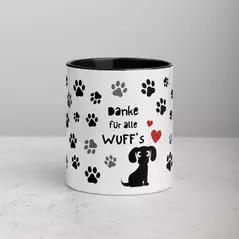 Kaffeetasse "Danke für alle Wuff's"