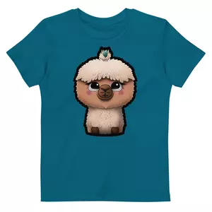 Bio-Baumwoll-T-Shirt für Kinder - Lama