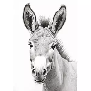 faszinierende digitale donkey-illustration: perfekt für druck und bildschirm! online kaufen bei ronny kühn