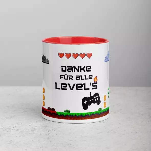 Kaffeetasse "Danke für alle Levels"