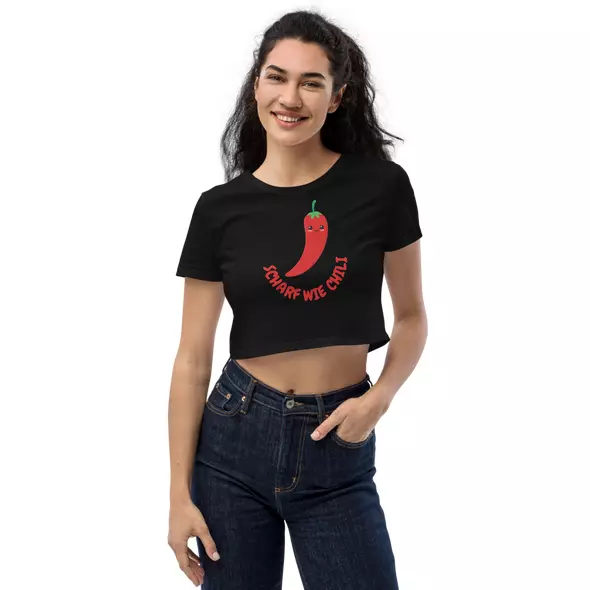 organic cotton belly top "hot like chili" online kaufen bei shomugo gmbh