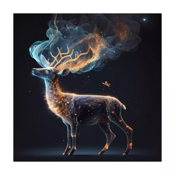 MidJourney Prompt: Smoking deer