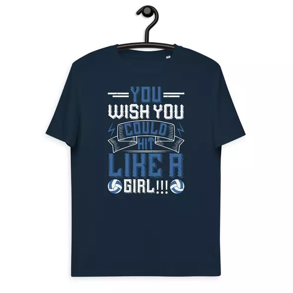 t-shirt "volleyball": you wish you could hit like a girl online kaufen bei shomugo gmbh