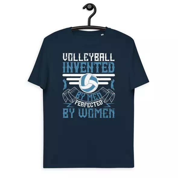 t-shirt "volleyball": volleyball, invented by men, perfected by women online kaufen bei shomugo gmbh