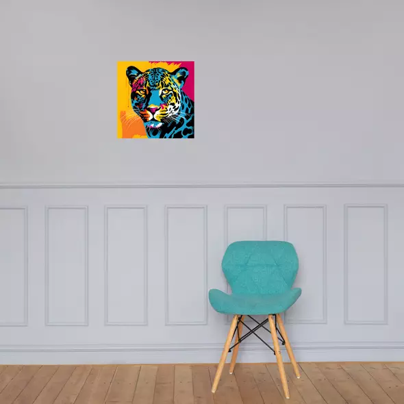 leopard poster | pop art poster | wall art poster - 5 different sizes online kaufen bei shomugo gmbh